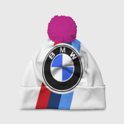 Шапка 3D c помпоном BmW m sport