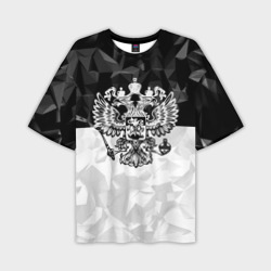 Мужская футболка oversize 3D Russia - Black Collection