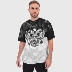 Мужская футболка oversize 3D Russia - Black Collection - фото 2