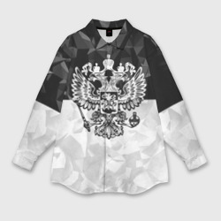 Мужская рубашка oversize 3D Russia - Black Collection