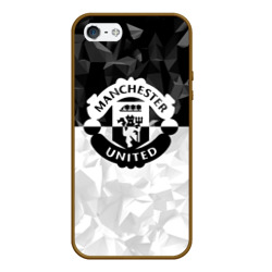 Чехол для iPhone 5/5S матовый Манчестер Юнайтед FCMU Manchester united