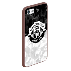 Чехол для iPhone 5/5S матовый Манчестер Юнайтед FCMU Manchester united - фото 2