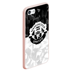 Чехол для iPhone 5/5S матовый Манчестер Юнайтед FCMU Manchester united - фото 2