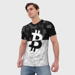 Мужская футболка 3D Bitcoin Black Collection - фото 2