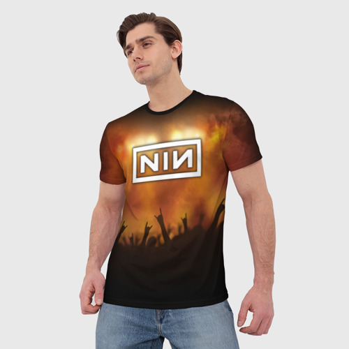 Мужская футболка 3D Nine Inch Nails, цвет 3D печать - фото 3