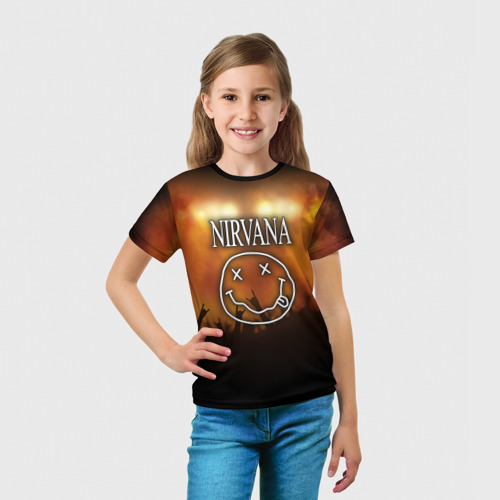 Детская футболка 3D Nirvana, цвет 3D печать - фото 5