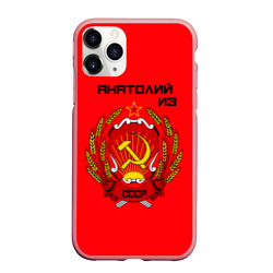 Чехол для iPhone 11 Pro Max матовый Анатолий из СССР