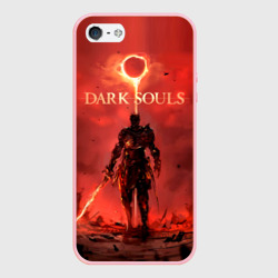 Чехол для iPhone 5/5S матовый Dark Souls 3 Soul of Cinder