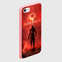 Чехол для iPhone 5/5S матовый Dark Souls 3 Soul of Cinder - фото 2