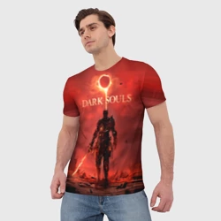 Мужская футболка 3D Dark Souls 3 Soul of Cinder - фото 2