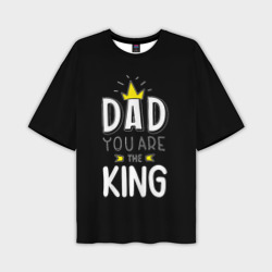 Мужская футболка oversize 3D Папа король