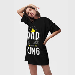 Платье-футболка 3D Папа король - фото 2