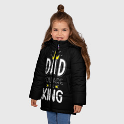 Зимняя куртка для девочек 3D Папа король - фото 2