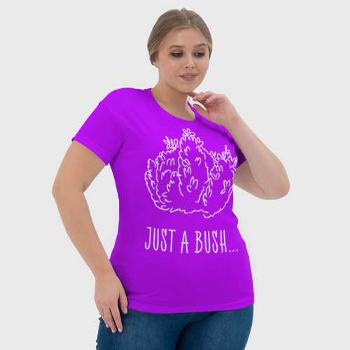 Женская футболка 3D Just a Bush, цвет 3D печать - фото 6