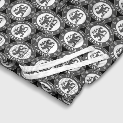 Детские спортивные шорты 3D Chelsea Black&White, цвет 3D печать - фото 6