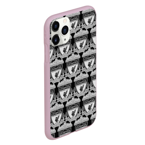 Чехол для iPhone 11 Pro матовый Liverpool Black&White, цвет розовый - фото 3