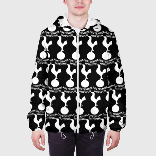 Мужская куртка 3D Tottenham Black&White, цвет 3D печать - фото 4