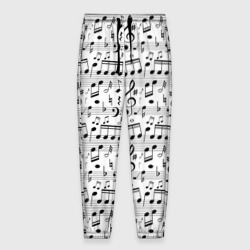 Мужские брюки 3D Нотный стан