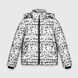 Зимняя куртка для мальчиков 3D Нотный стан