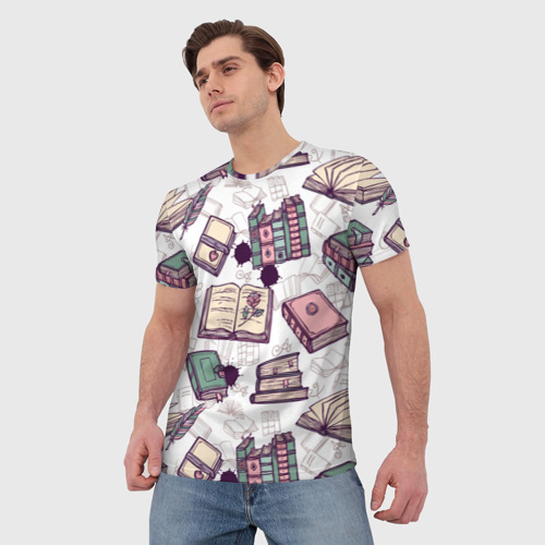 Мужская футболка 3D Любимый роман - фото 3
