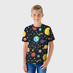Детская футболка 3D Солнечная система - фото 2