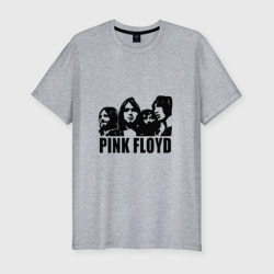 Мужская футболка хлопок Slim Pink Floyd