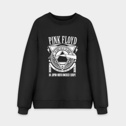 Мужской свитшот oversize без начеса хлопок Pink Floyd