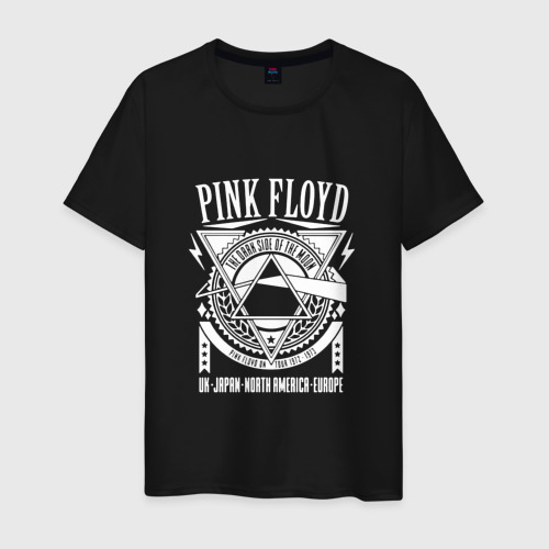 Мужская футболка хлопок Pink Floyd, цвет черный