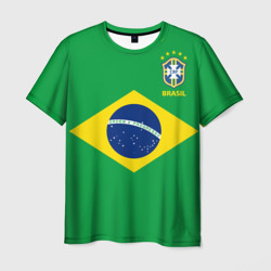 Мужская футболка 3D Бразилия, форма