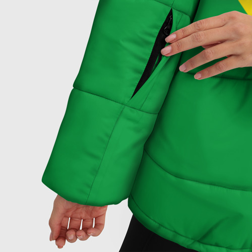 Женская зимняя куртка Oversize Бразилия, форма, цвет красный - фото 6