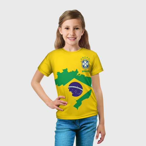 Детская футболка 3D Бразилия, форма - фото 5