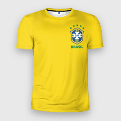 Мужская футболка 3D Slim Бразилия, форма