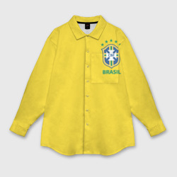 Женская рубашка oversize 3D Бразилия, форма