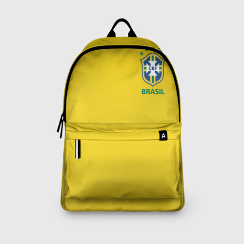 Рюкзак 3D с принтом Бразилия, форма, вид сбоку #3
