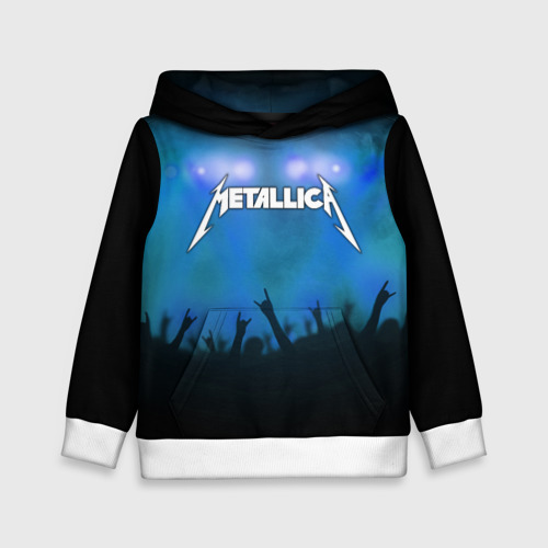 Детская толстовка 3D Metallica, цвет белый