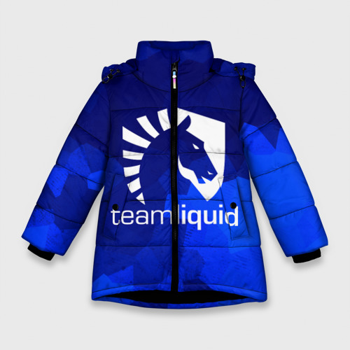 Зимняя куртка для девочек 3D Team Liquid, цвет черный
