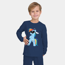 Детская пижама с лонгсливом хлопок Крутая пони - фото 2