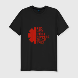 Мужская футболка хлопок Slim Red Hot Chili Peppers