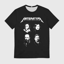 Мужская футболка 3D Литература