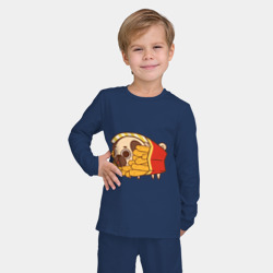 Детская пижама с лонгсливом хлопок Мопс-фри - фото 2