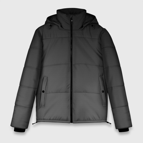 Мужская зимняя куртка с принтом Carbon-3, вид спереди №1