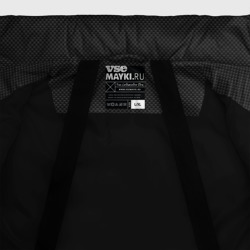 Куртка с принтом Carbon-3 для мужчины, вид на модели спереди №4. Цвет основы: черный