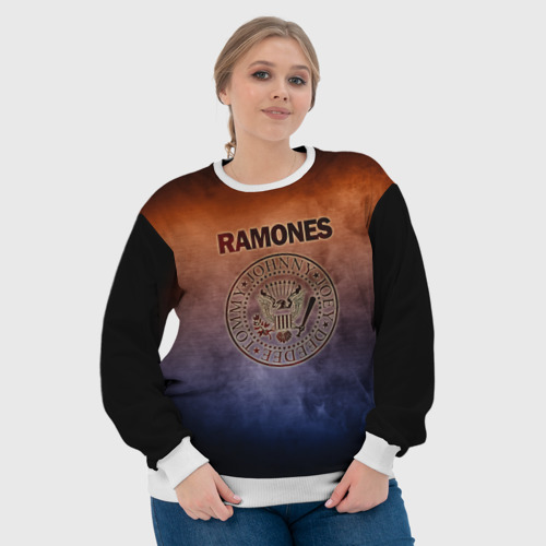 Женский свитшот 3D Ramones, цвет 3D печать - фото 6