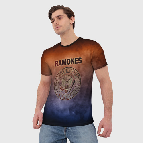 Мужская футболка 3D Ramones, цвет 3D печать - фото 3