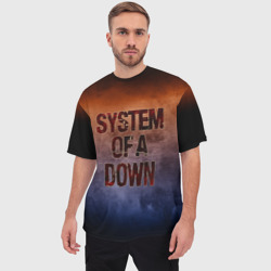 Мужская футболка oversize 3D System of a Down - фото 2