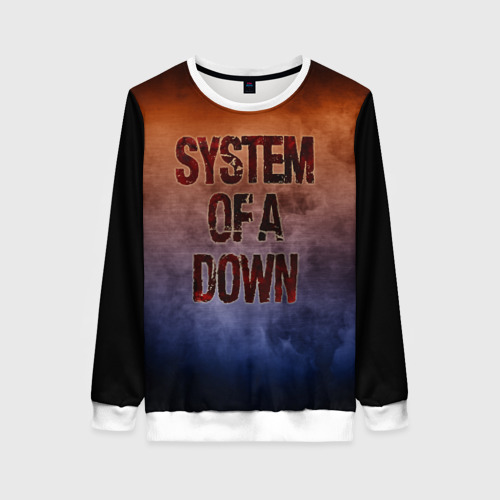 Женский свитшот 3D System of a Down, цвет 3D печать