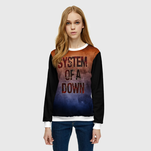 Женский свитшот 3D System of a Down, цвет 3D печать - фото 3