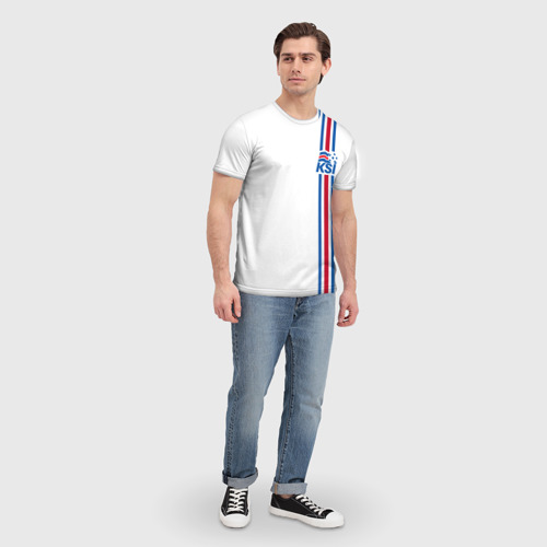 Мужская футболка 3D Исландия, форма, цвет 3D печать - фото 5