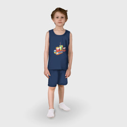 Детская пижама с шортами хлопок Вкусные Симпсоны - фото 2