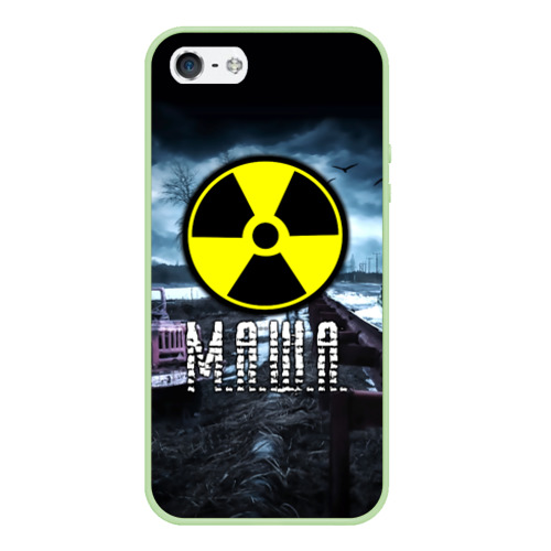 Чехол для iPhone 5/5S матовый S.T.A.L.K.E.R. - М.А.Ш.А, цвет салатовый